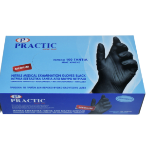 MedPlace_Nitrile Gloves Black Practic 100pcs