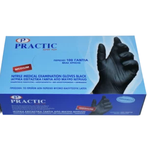 MedPlace_Nitrile Gloves Black Practic 100pcs